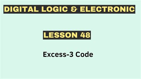 excess 3 code|Digital Logic.